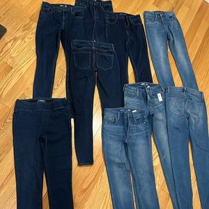 *Bundle* 9 pairs old navy rockstar super skinny stretch jeans